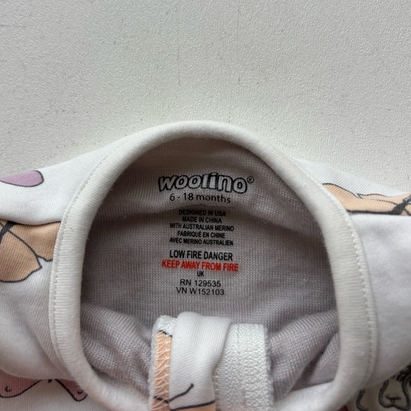 Woolino 4 Season Baby Sleep Bag with Butterfly print age 6-18 months - Picture 5 of 8